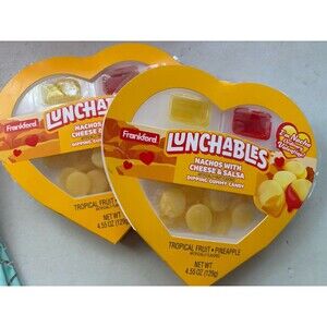 Lot of 2 Lunchables Nachos w/ Cheese+Salsa Gummy Candy Tropical Fruit-Pineapple